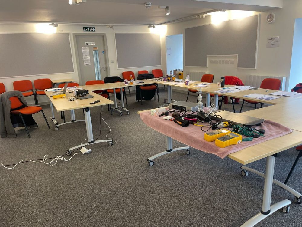 Inside the Swansea PAT testing training room