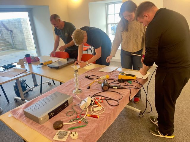 Group of learners on a PAT testing course